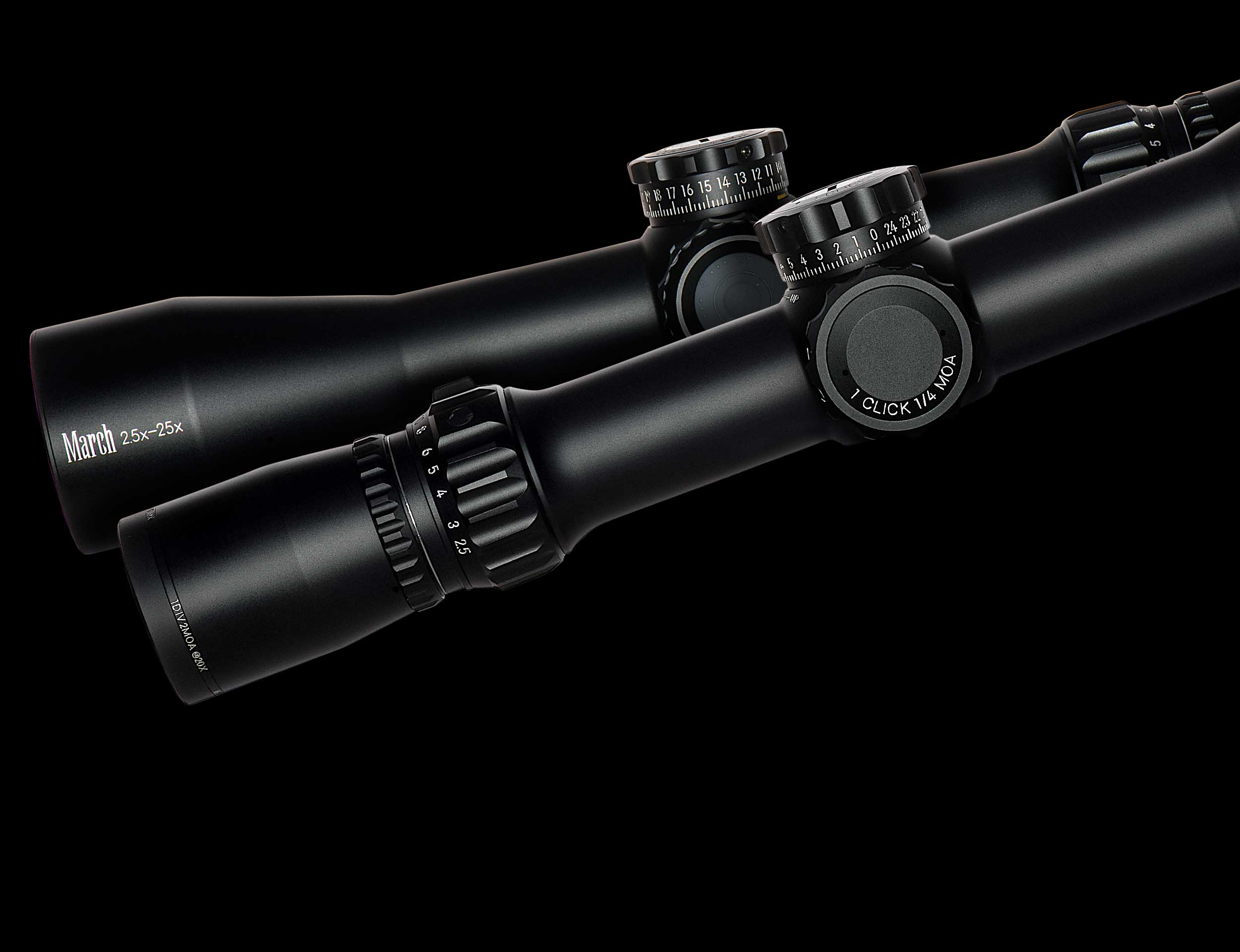 March 2.5x-25x42-SFP-Rifle Scope